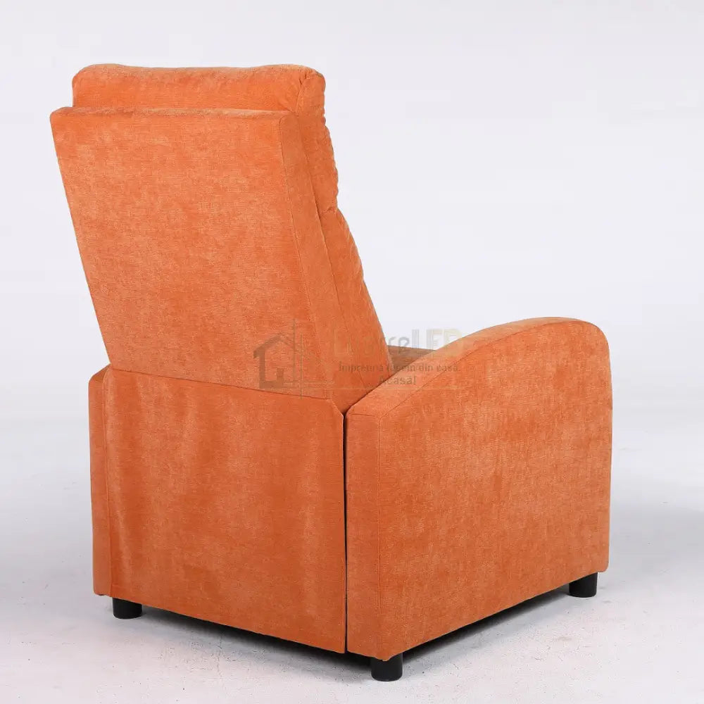 Fotoliu Recliner Stofa Portocaliu FOTOLIU CU RECLINER / portocaliu Chairs