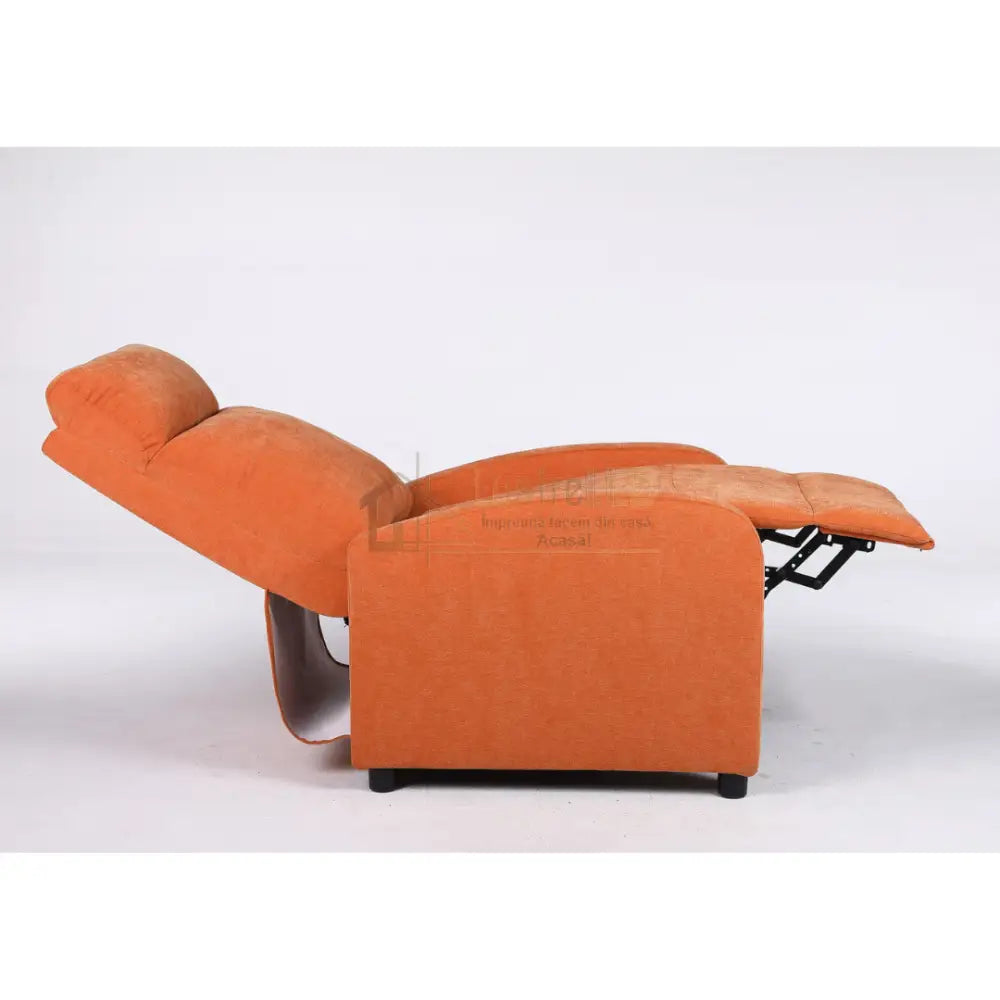 Fotoliu Recliner Stofa Portocaliu FOTOLIU CU RECLINER / portocaliu Chairs