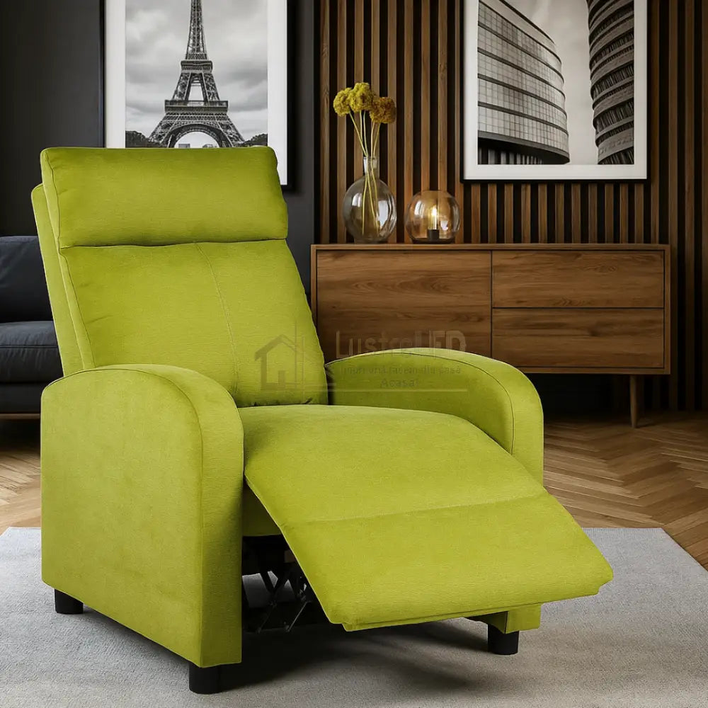 Fotoliu Recliner Stofa Verde FOTOLIU CU RECLINER / green Chairs