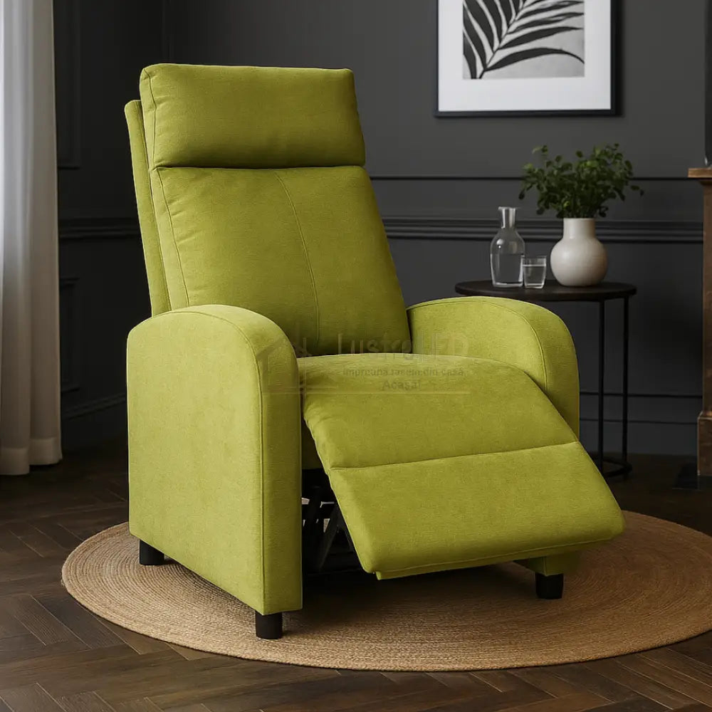 Fotoliu Recliner Stofa Verde FOTOLIU CU RECLINER / green Chairs