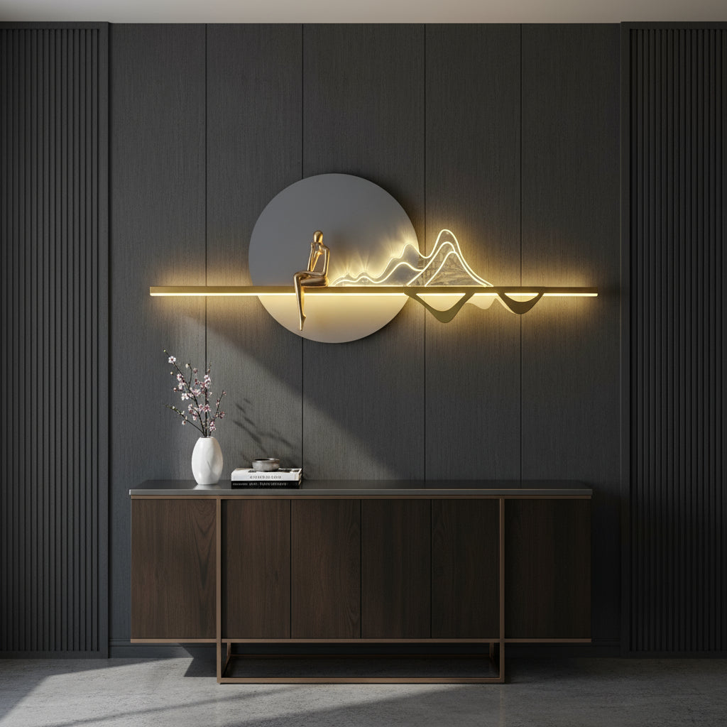 Aplica LED HOVA Gold Echivalent 200W