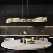 Lustra LED Suspendata OMNI Gold Echivalent 200W Telecomanda