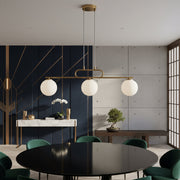 Lustra Abajur Suspendata ZENO 3xE27 Gold