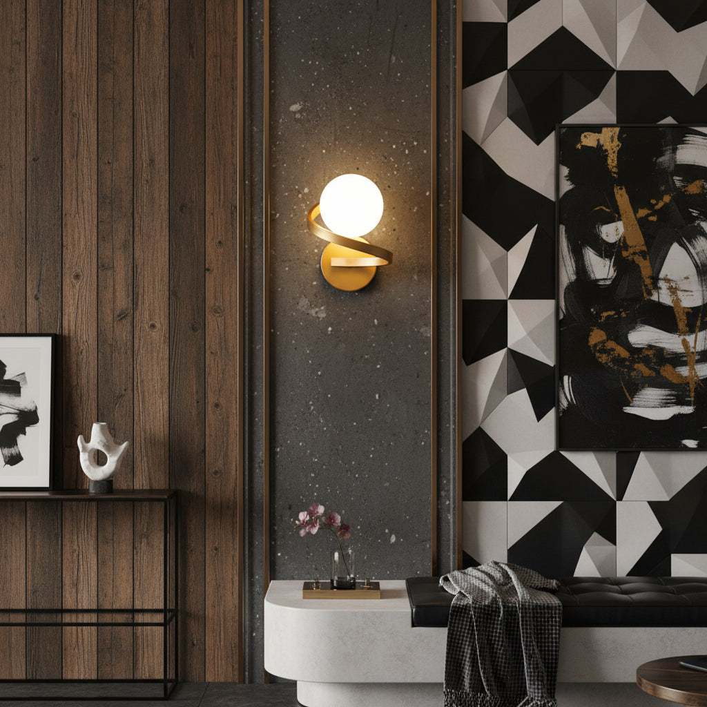 Aplica Abajur LINO 1xE27 Gold