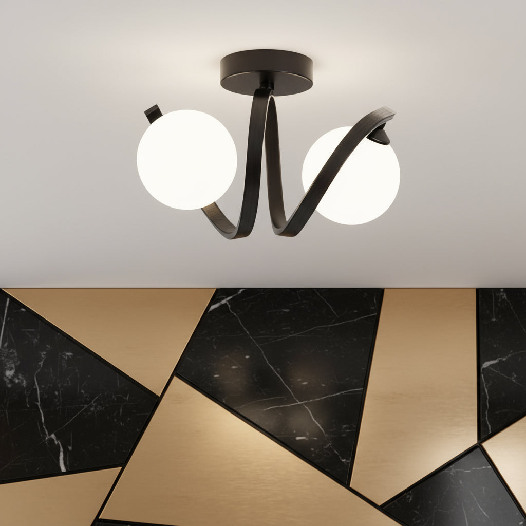 Lustra Abajur LINO 2xE27 Black