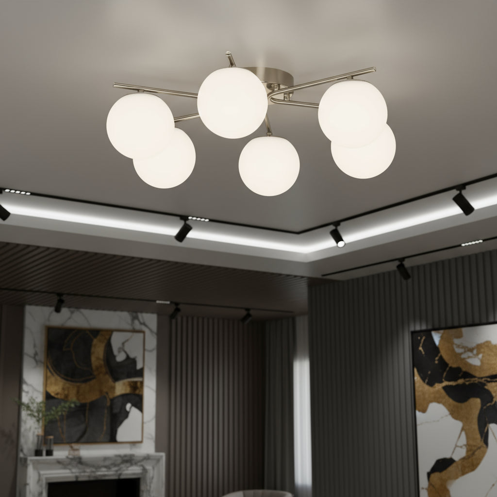 Lustra Abajur VILO 6xE27 Chrome