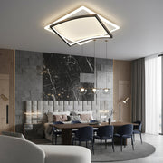 Lustra LED RAVI BLACK Echivalent 430W Telecomanda