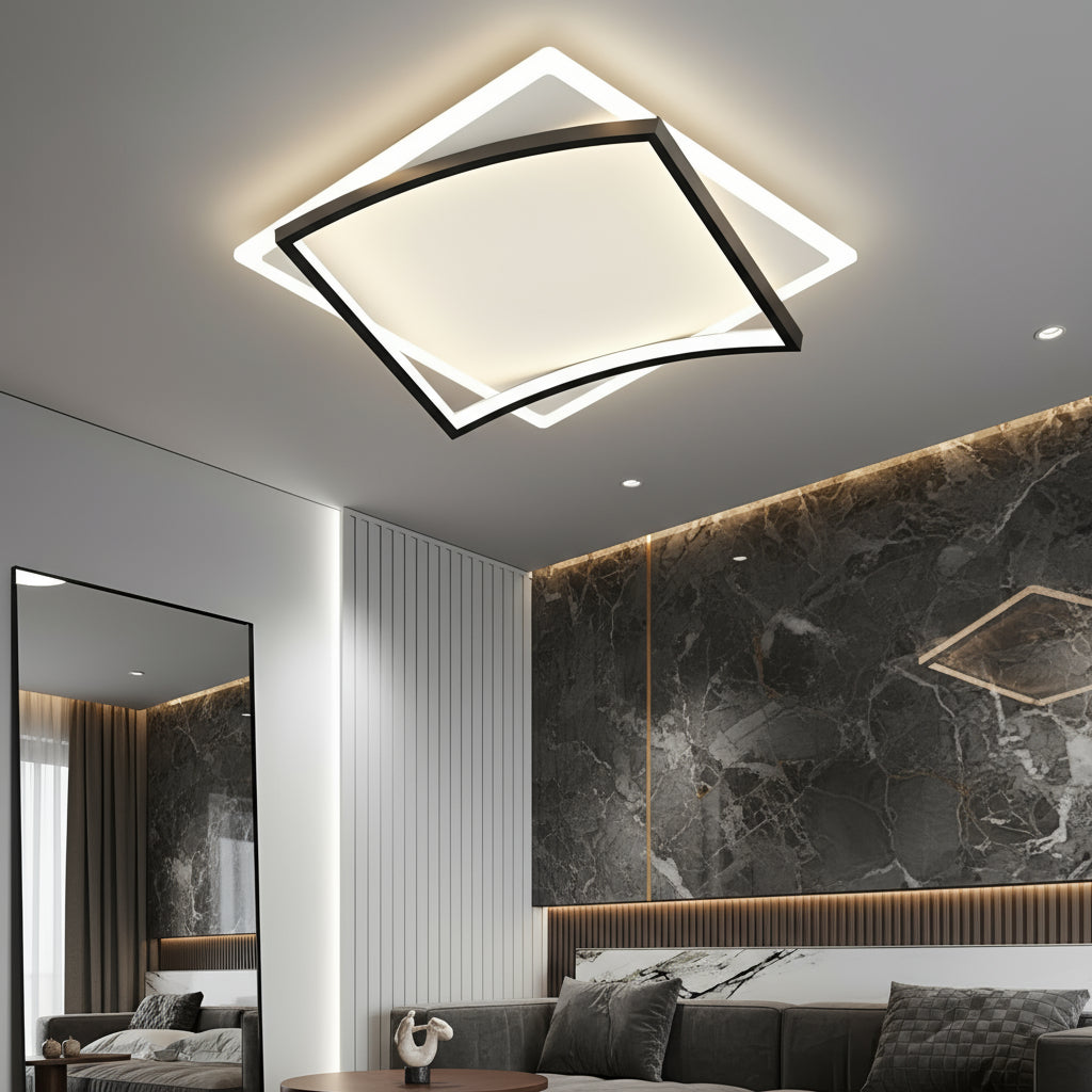 Lustra LED RAVI BLACK Echivalent 430W Telecomanda