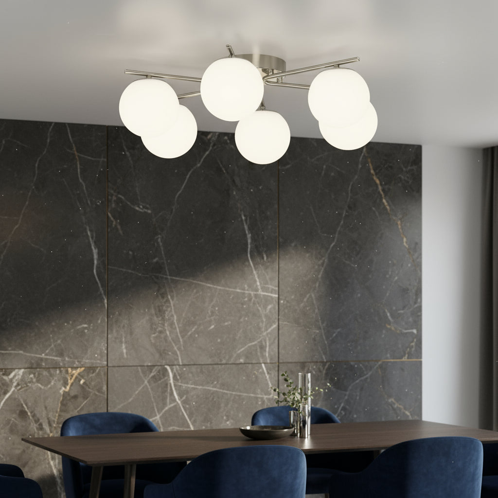 Lustra Abajur VILO 6xE27 Chrome