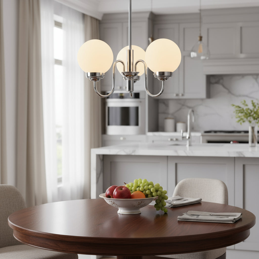 Lustra Abajur LOMA 3xE27 Crom