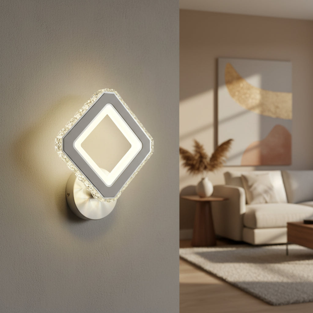 Aplica LED 26W DIAMOND Cristal White