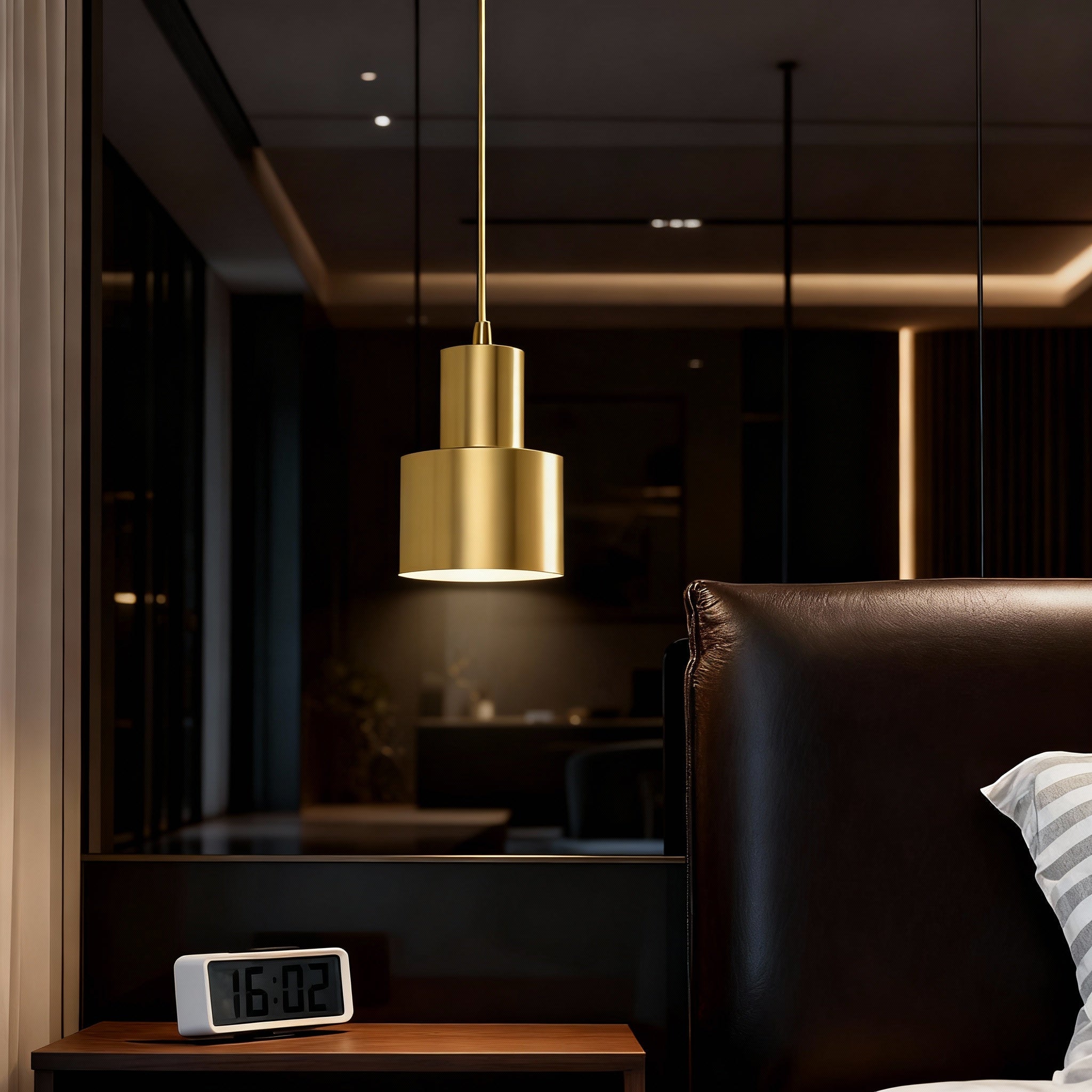 Pendul LED ULIS Gold Echivalent 35W, 4000K
