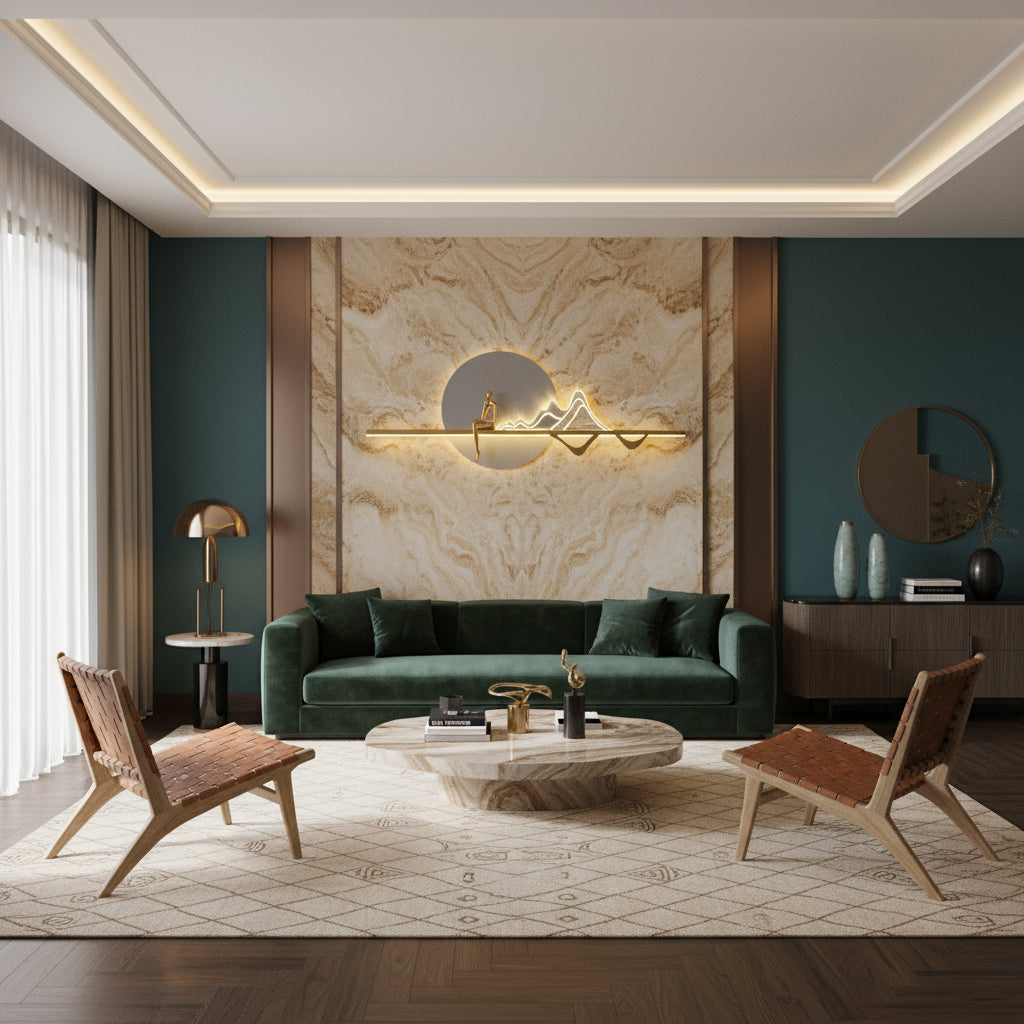 Aplica LED HOVA Gold Echivalent 200W