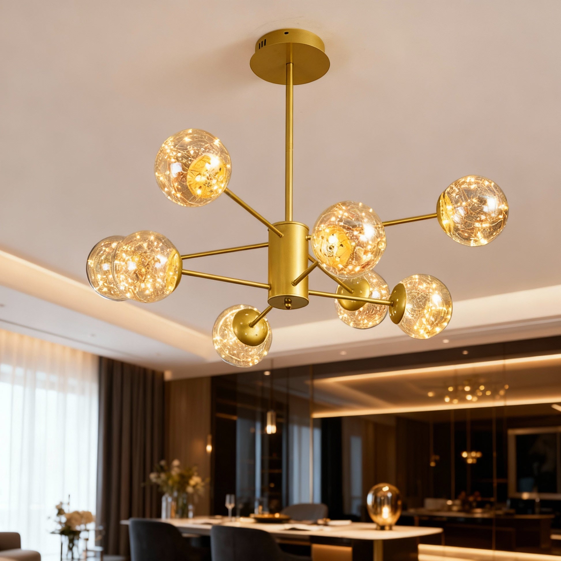 Lustra LED Suspendata Arlio Gold Echivalent 180W