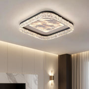 Lustra LED SQUARE SAARI Black Echivalent 500W Telecomanda