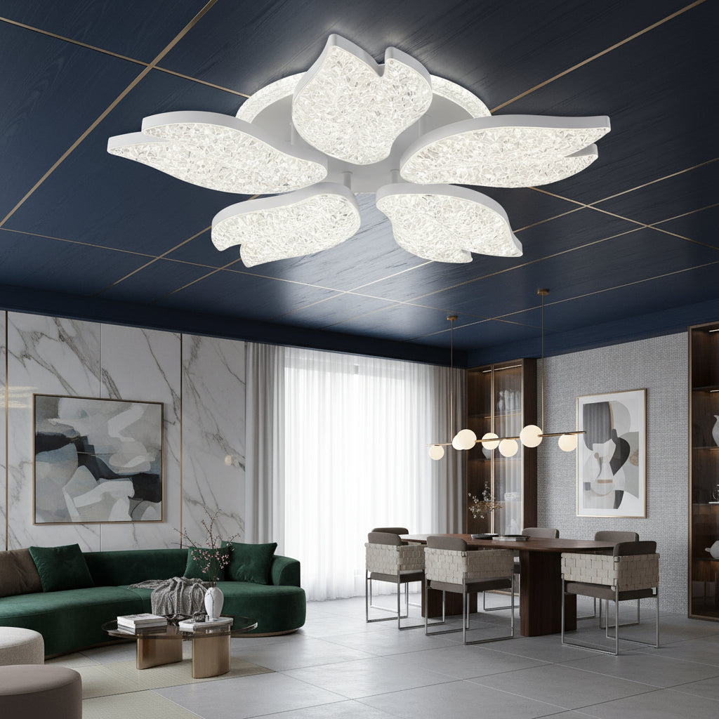Lustra LED ANEMONE Sparkle Echivalent 400W Telecomanda