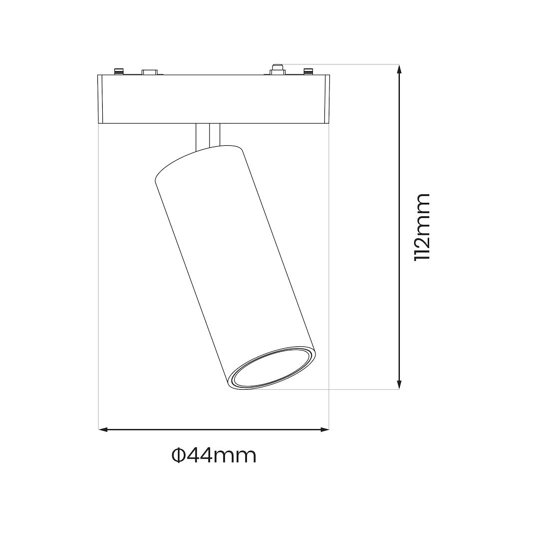 Spot LED Magnetic Rotund Premium Hyper White 9W | ⌀4.4CM | 48V | 3 Tipuri de Lumina
