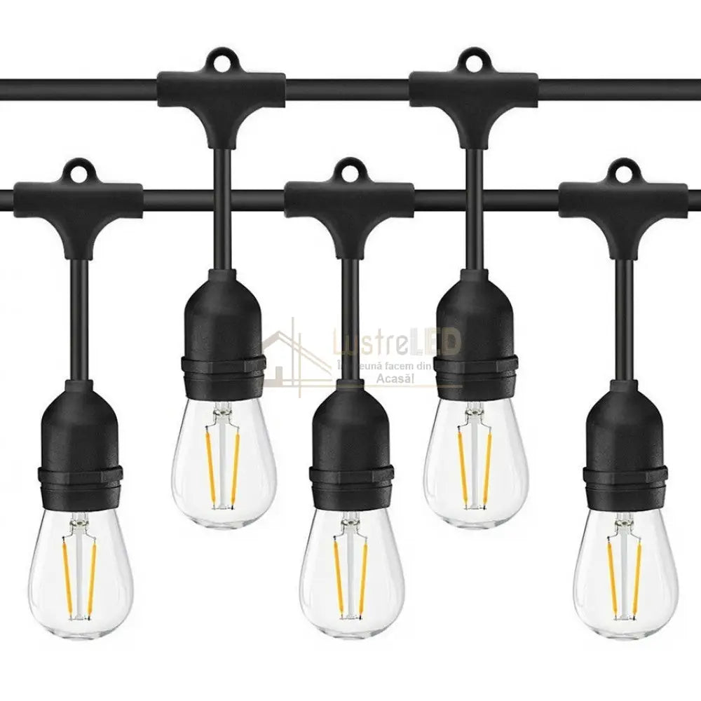 Ghirlanda Luminoasa 10M / 10 Becuri Led Integrat Interconectabil Light Rope