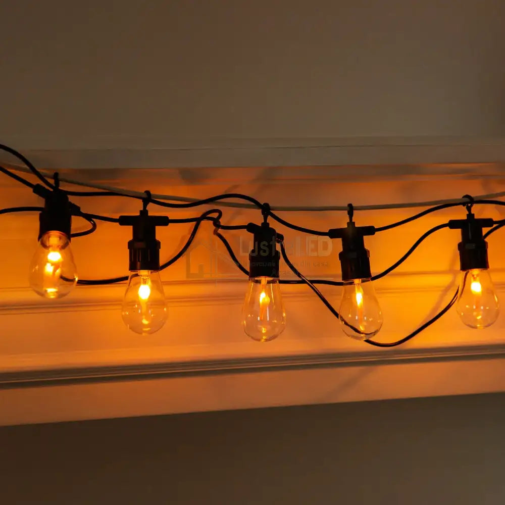 Ghirlanda Luminoasa 5M / 10 Becuri Led Integrat Flacara Miscatoare Interconectabil Light Rope