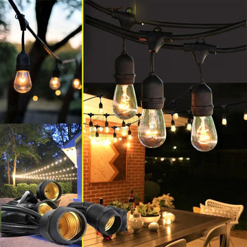 Ghirlanda Luminoasa Cu Pendule 10M / 15Xe27 Interconectabil Light Rope