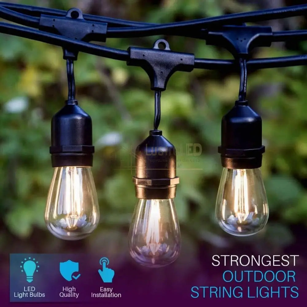 Ghirlanda Luminoasa Cu Pendule 10M / 15Xe27 Interconectabil Light Rope