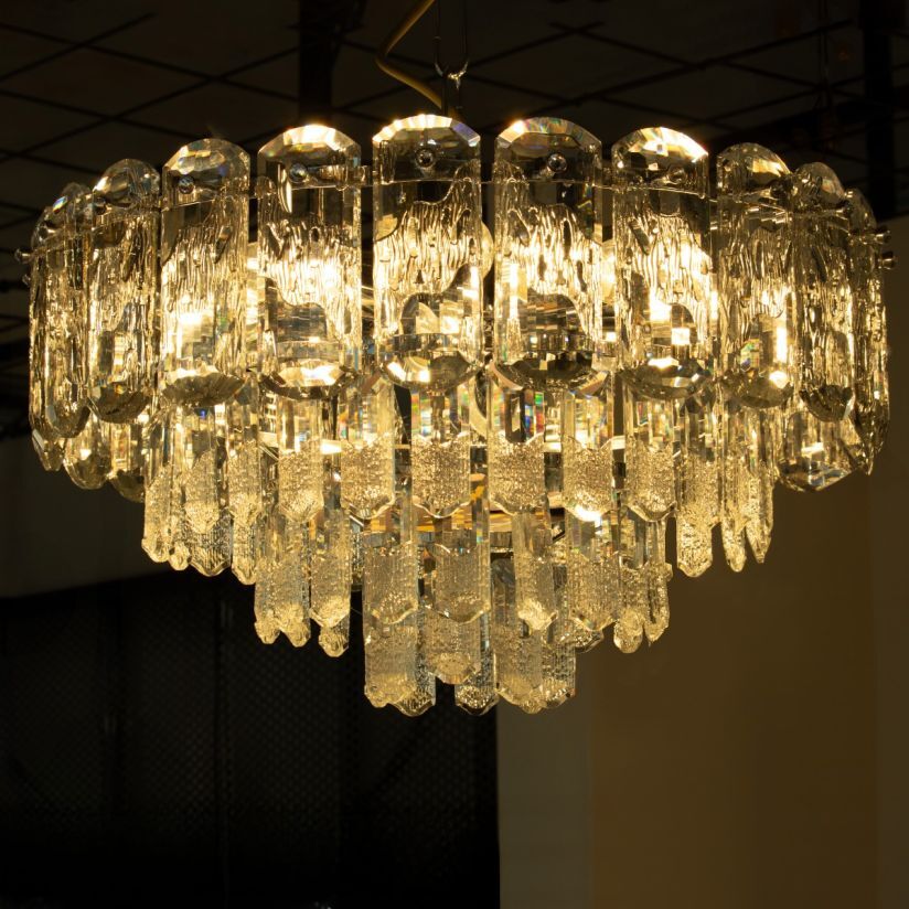 Candelabru CELESTE Crom Cristal 10xE14 480mm Clasic Elegance