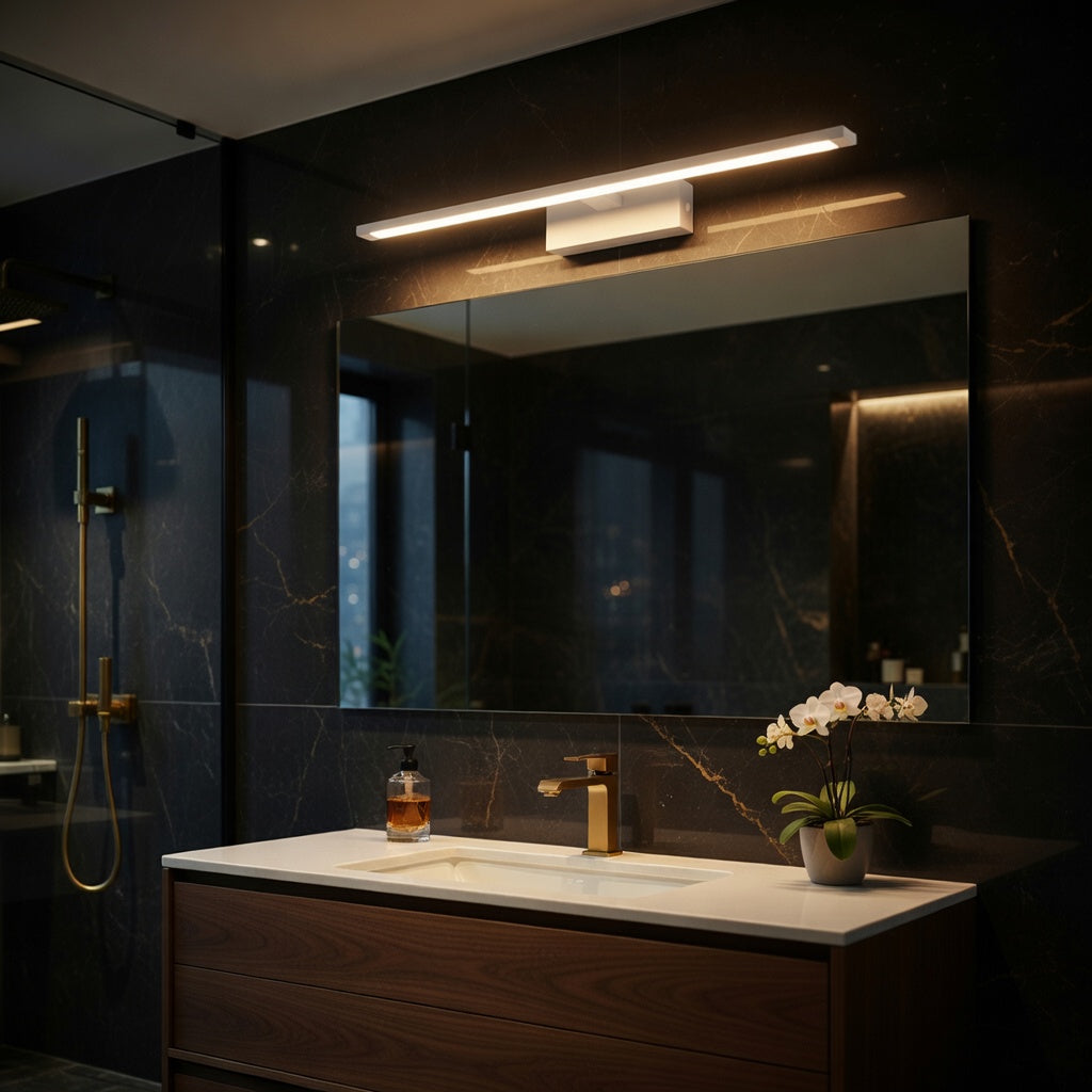 Aplica LED Baie 12W VIREN Alba 60cm 3 Lumini din Buton