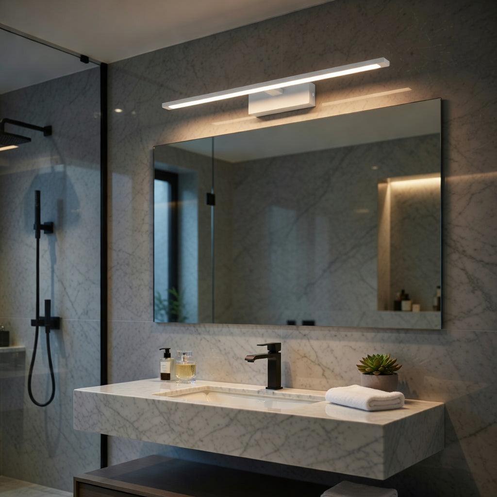 Aplica LED Baie 12W VIREN Alba 60cm 3 Lumini din Buton