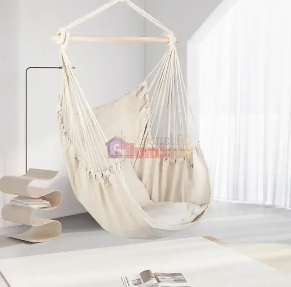 Hamac Suspendat Stil Fotoliu Brazilian Bej Home & Garden
