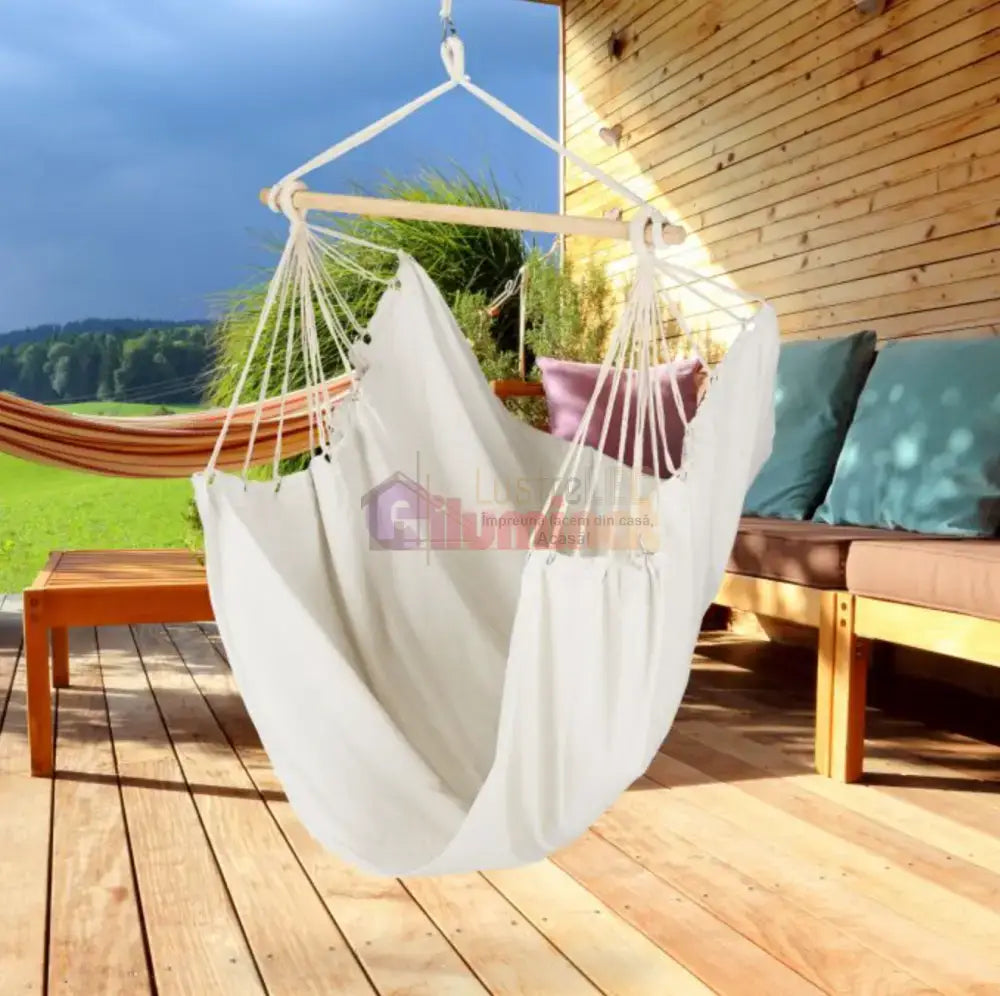 Hamac Suspendat Stil Fotoliu Brazilian Bej Home & Garden