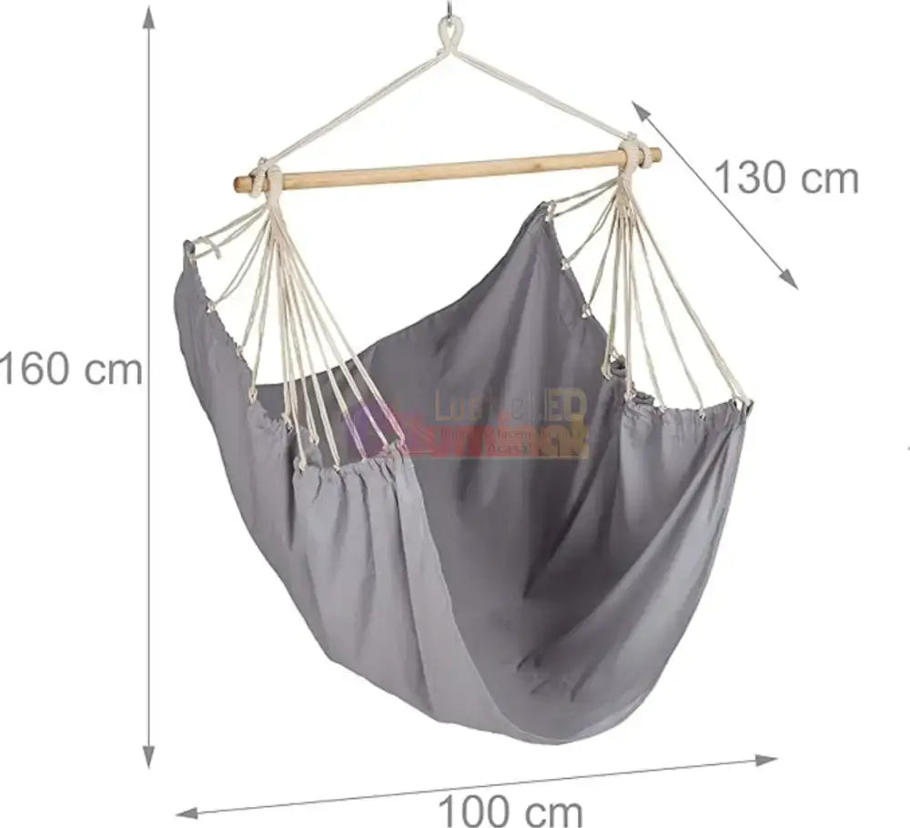 Hamac Suspendat Stil Fotoliu Brazilian Gri Home & Garden