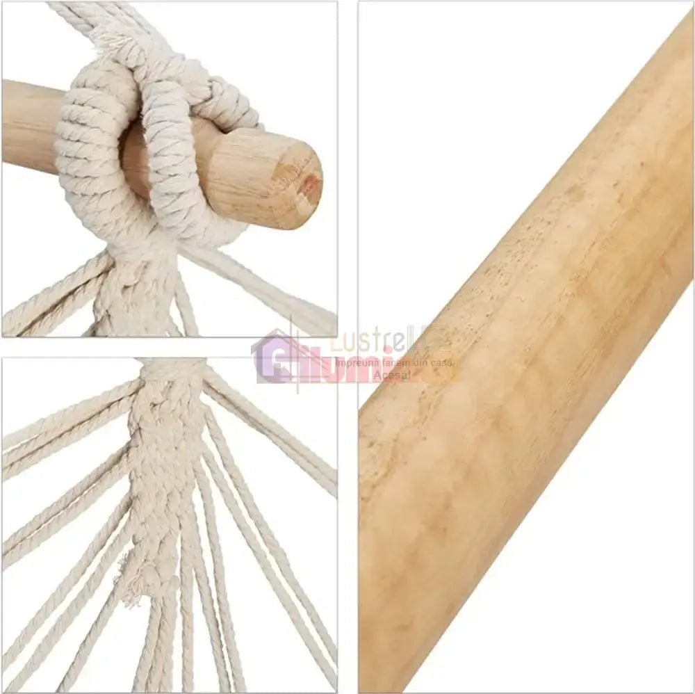 Hamac Suspendat Stil Fotoliu Brazilian Gri Home & Garden
