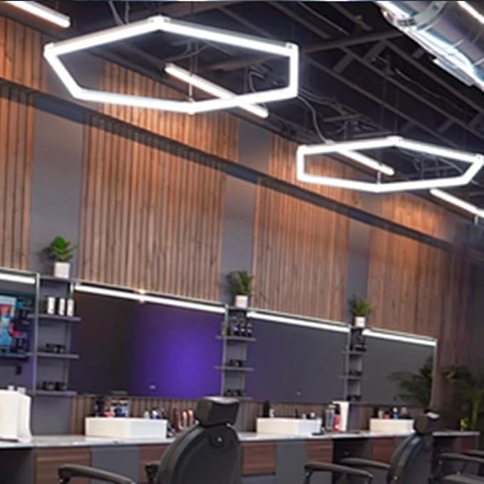 Plafoniera LED Tip Hexagon 83x98CM 60W Echivalent 500W