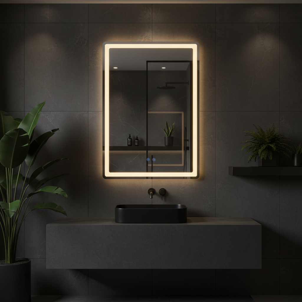 Oglinda LED FRAMELESS 60x90CM, 3 Lumini, Dezaburire, Dimabila OD057-100