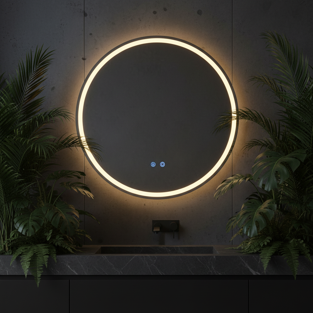 Oglinda LED Rotunda 60CM, 3 Lumini, Dezaburire, Dimabila, OD22021-5