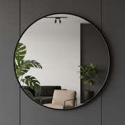 Oglinda Decorativa Rotunda 70CM Astra Neagra