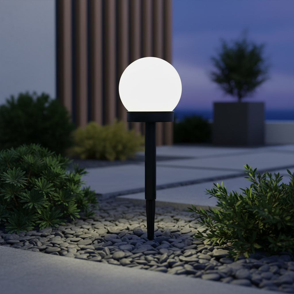 Stalp LED Gradina Lumio cu Incarcare Solara 33cm