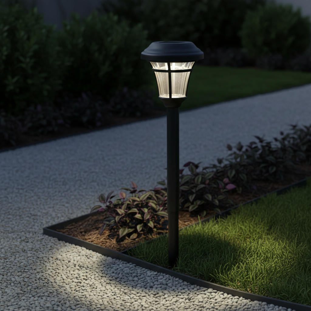 Stalp LED Gradina Vegastar cu Incarcare Solara 37CM