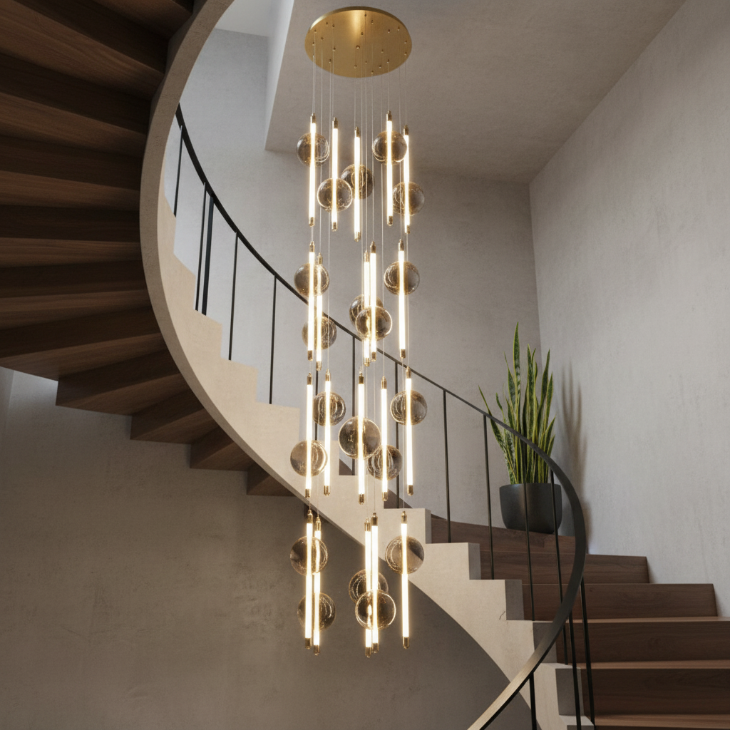 Lustra LED Suspendata SUPREME Gold Echivalent 400W