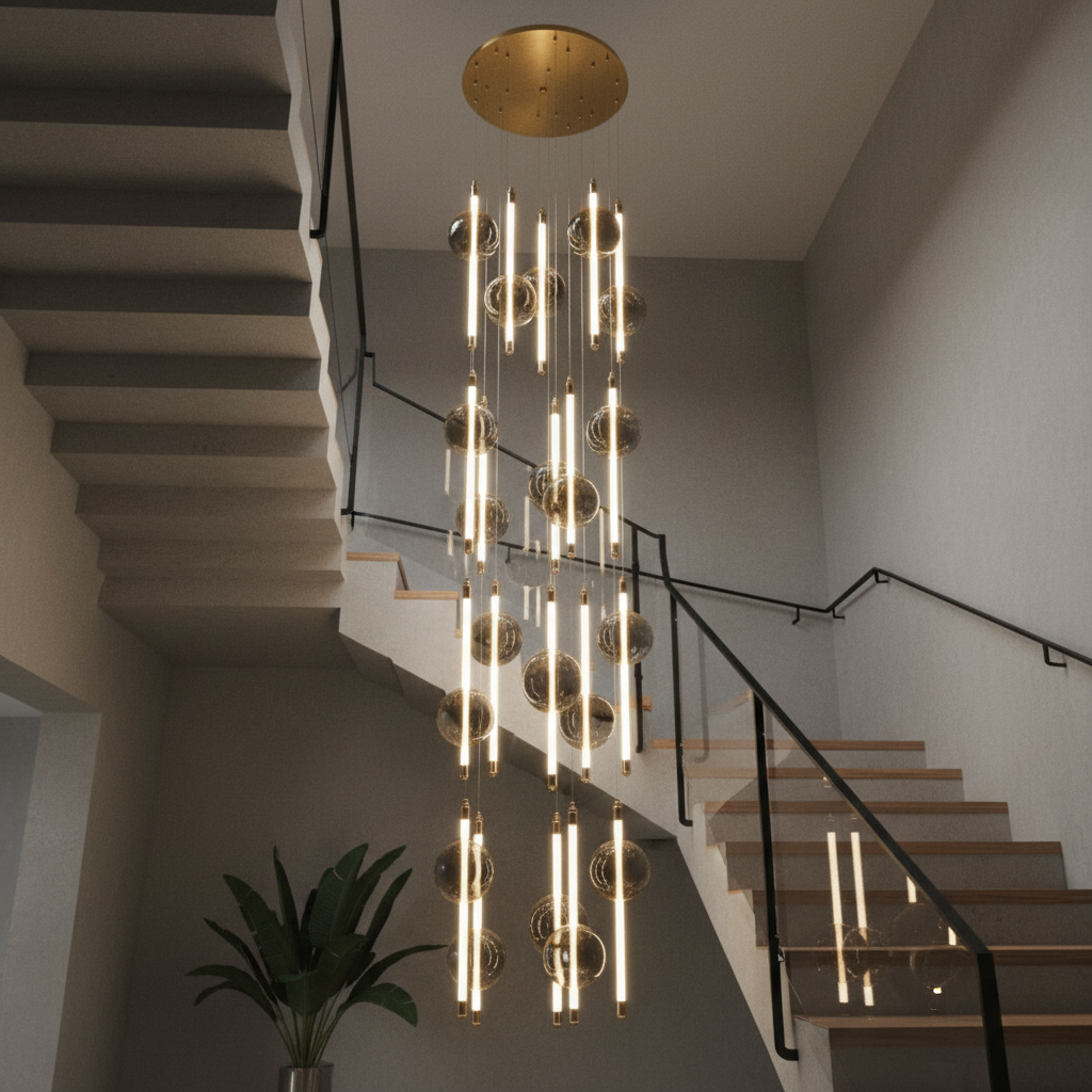 Lustra LED Suspendata SUPREME Gold Echivalent 400W