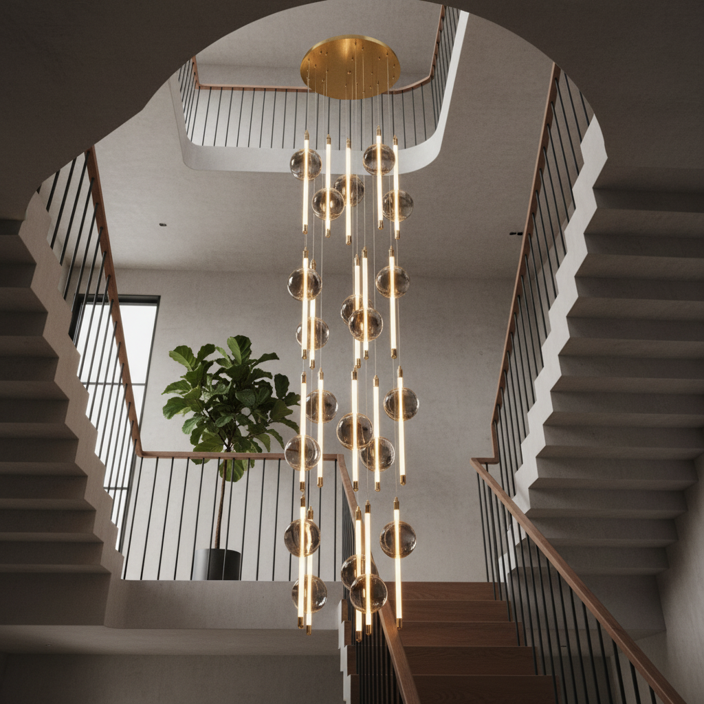 Lustra LED Suspendata SUPREME Gold Echivalent 400W