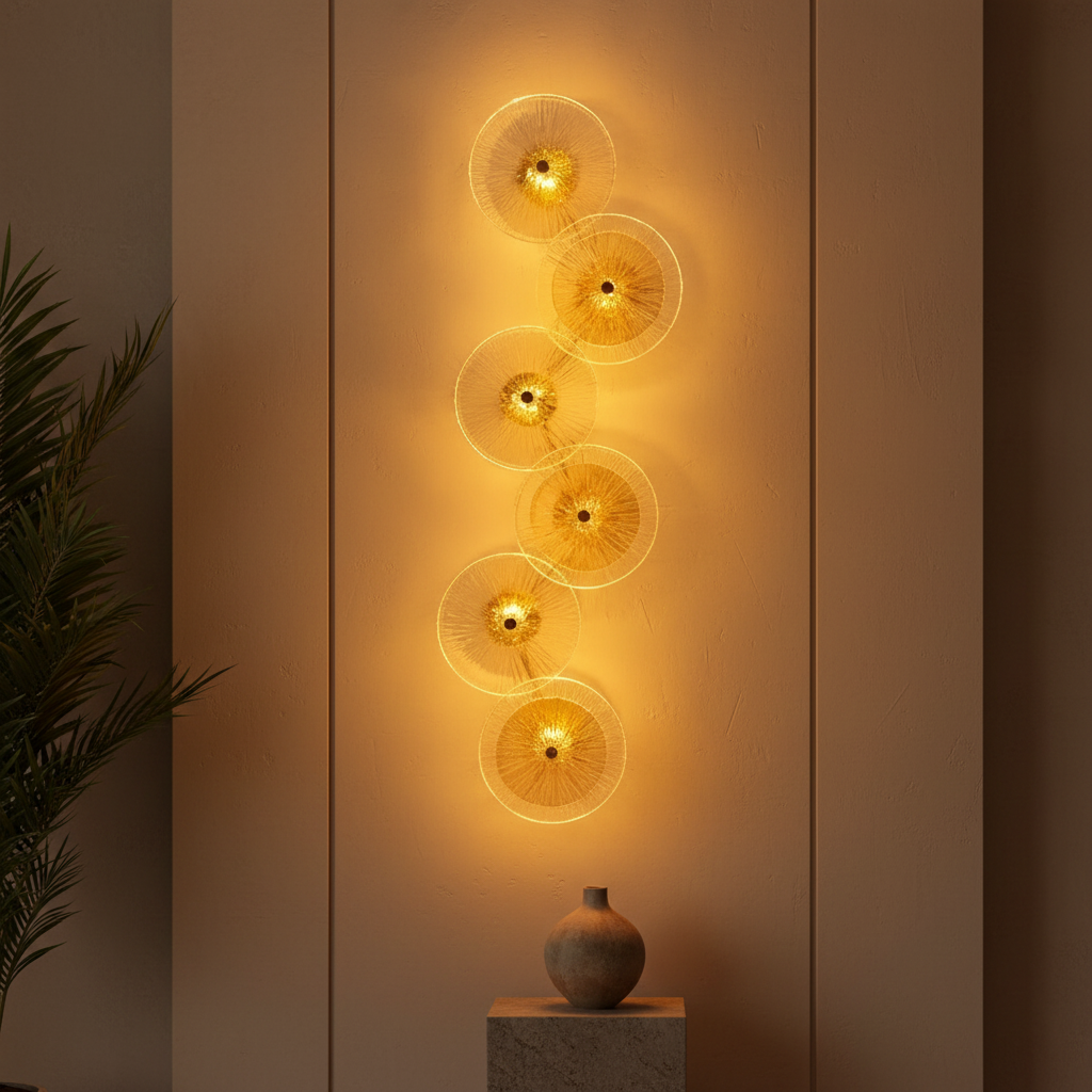 Aplica LED 36W CITRA Luxury Glass Gold 92cm