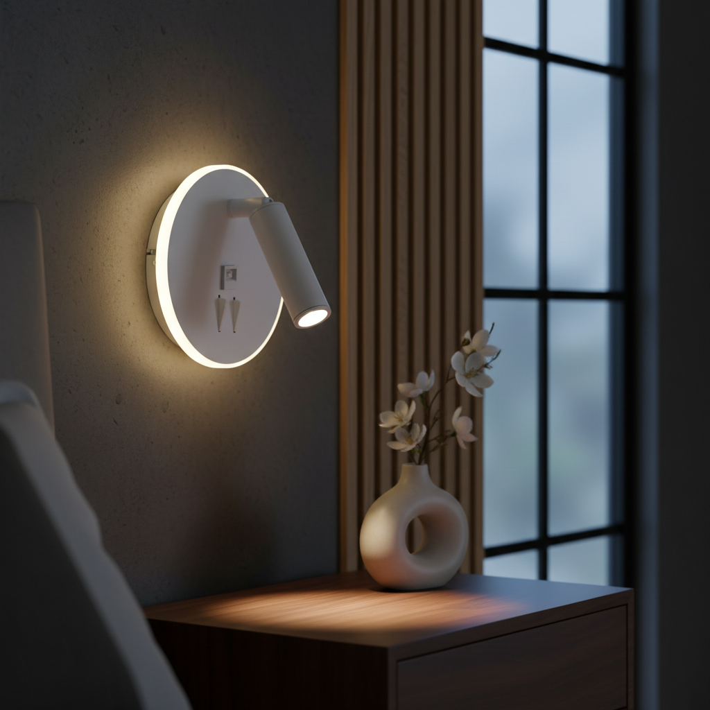 Aplica cu 1 Spot Reglabil MALMO White 14CM