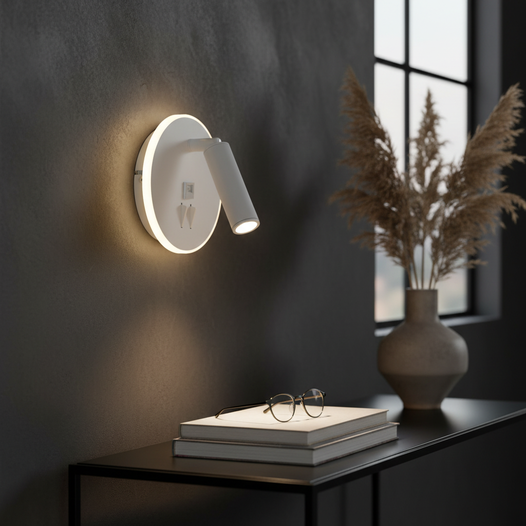 Aplica cu 1 Spot Reglabil MALMO White 14CM