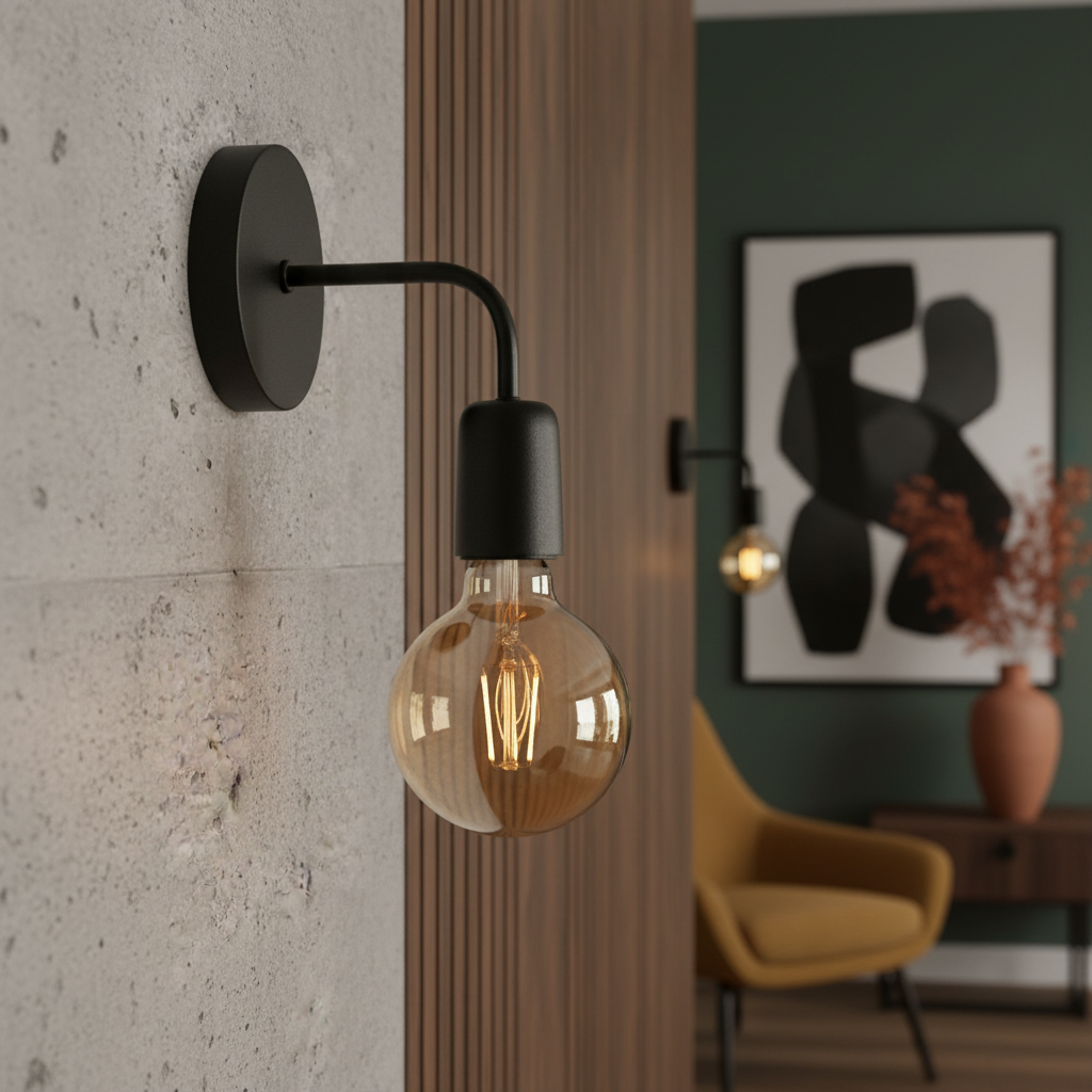 Aplica MOSSO 1xE27 Black