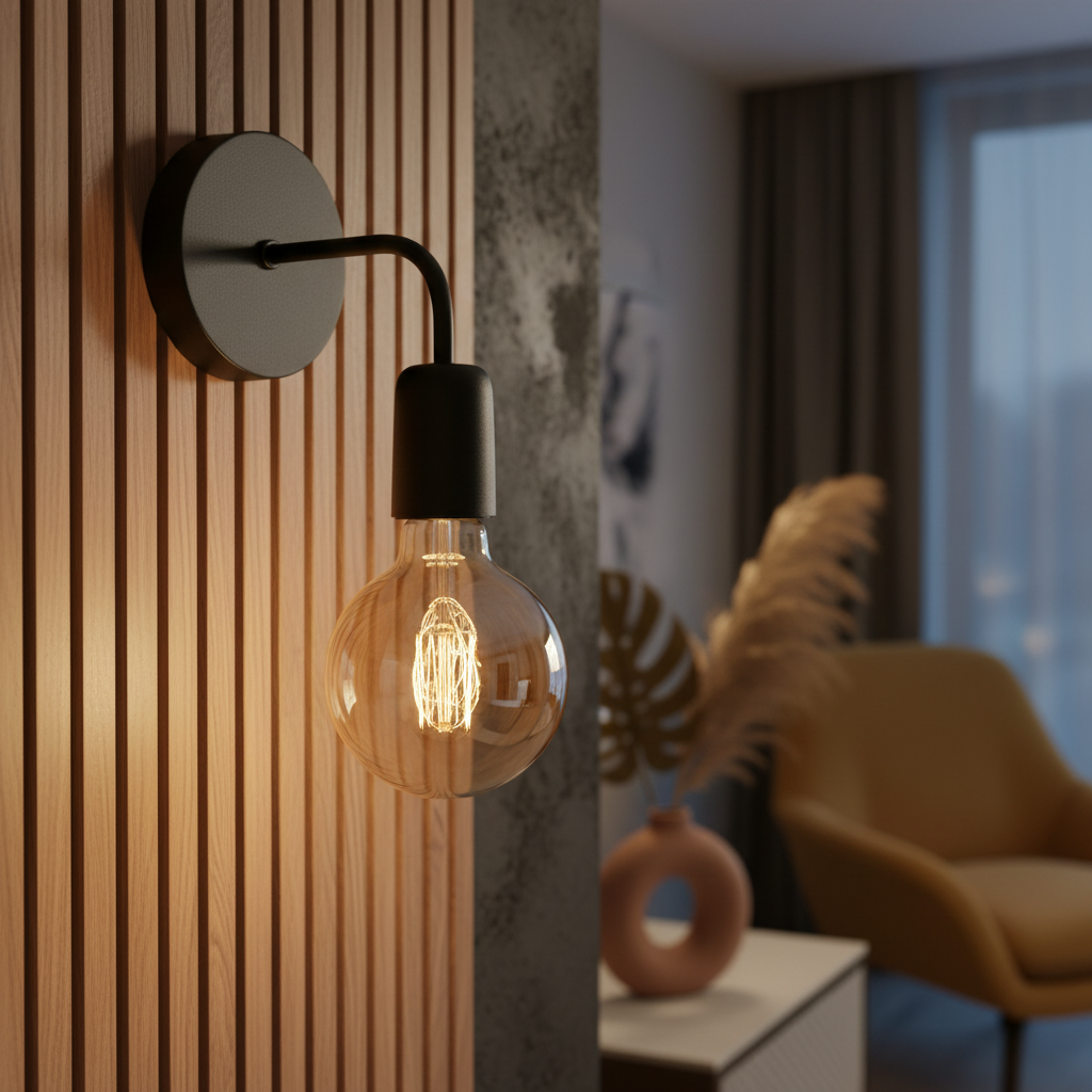 Aplica MOSSO 1xE27 Black