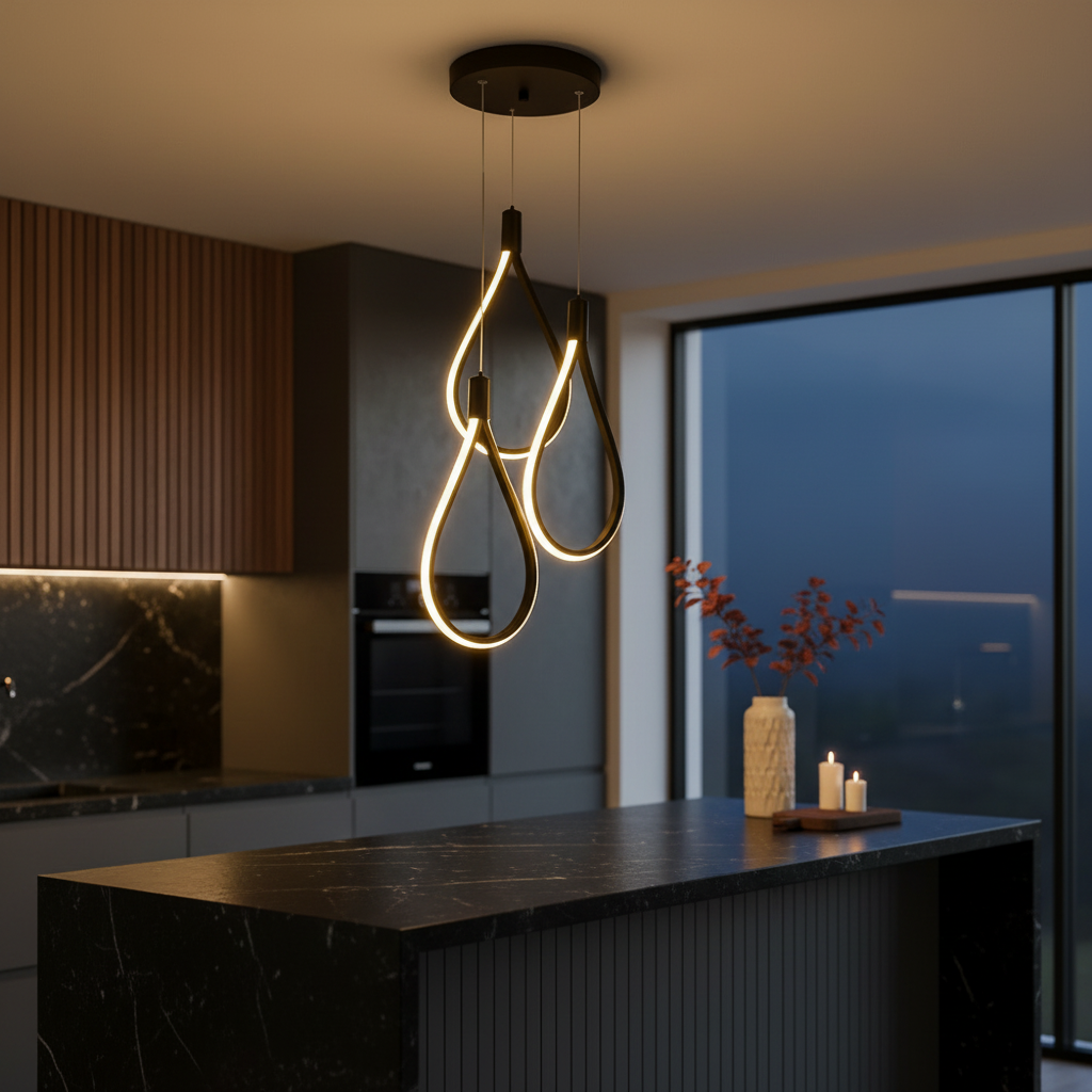 Lustra LED Suspendata TREND Echivalent 400W Black