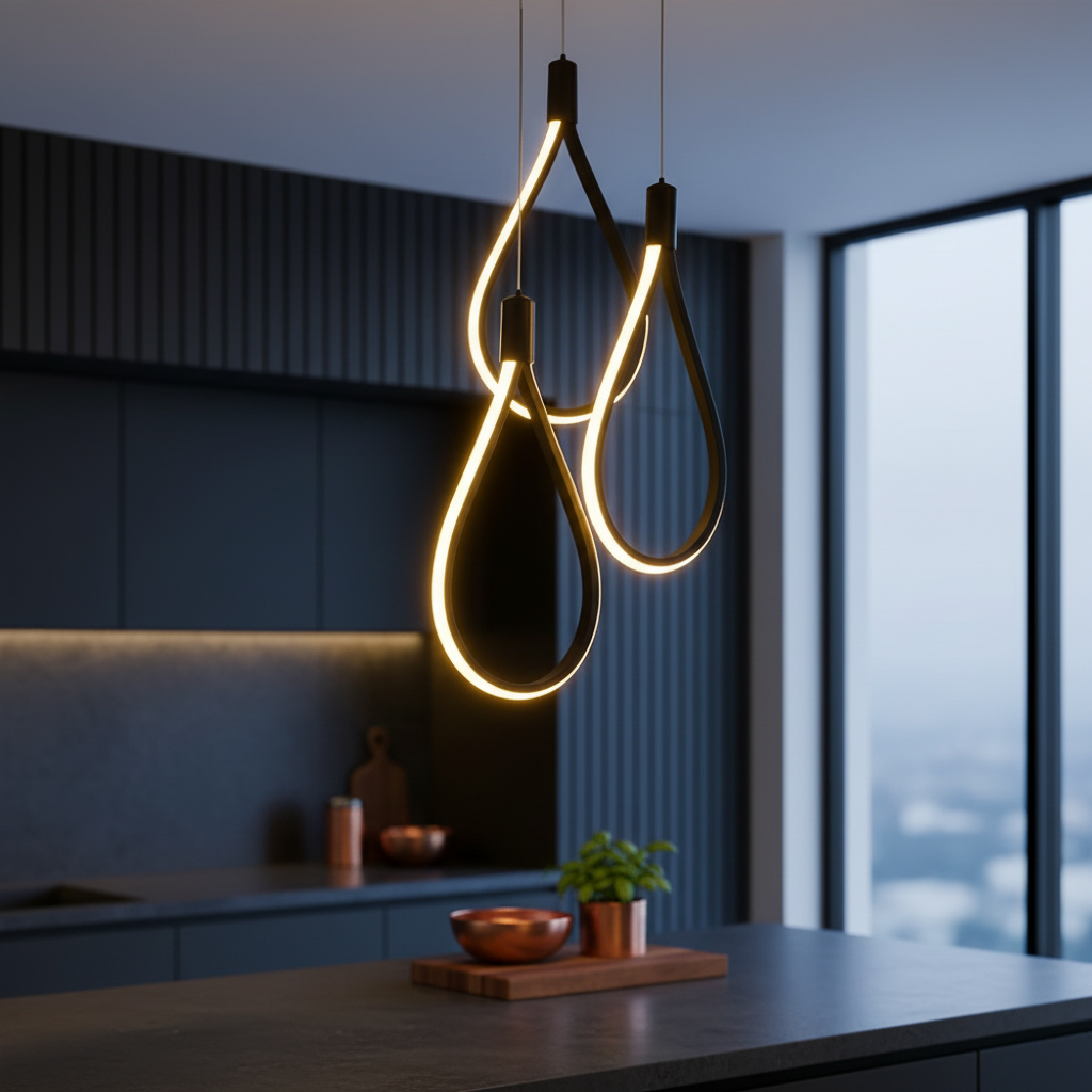 Lustra LED Suspendata TREND Echivalent 400W Black