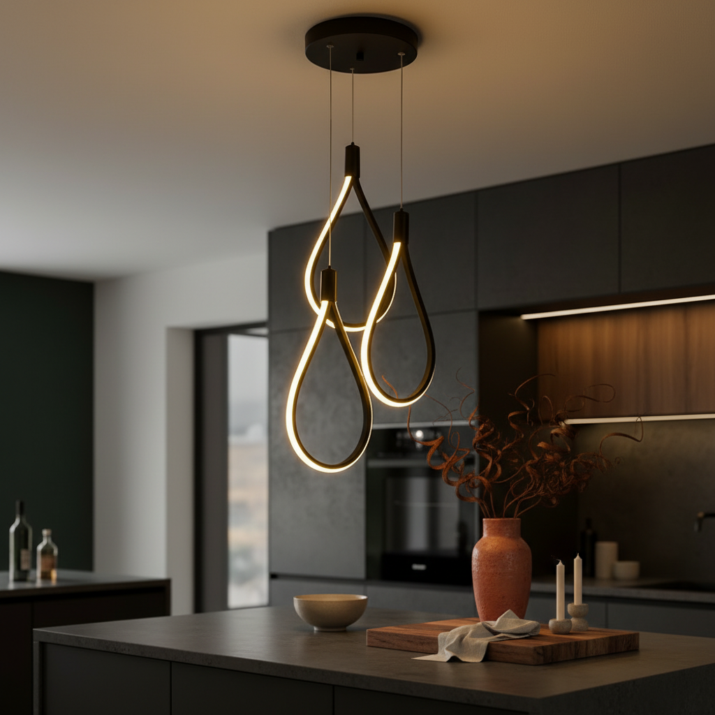 Lustra LED Suspendata TREND Echivalent 400W Black