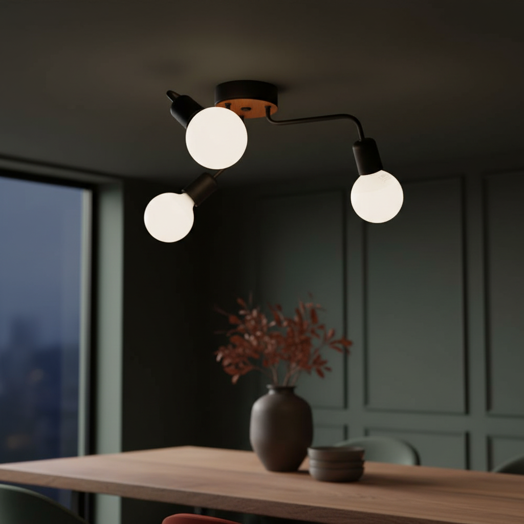 Lustra Abajur AHTAPOT 3XE27 Black